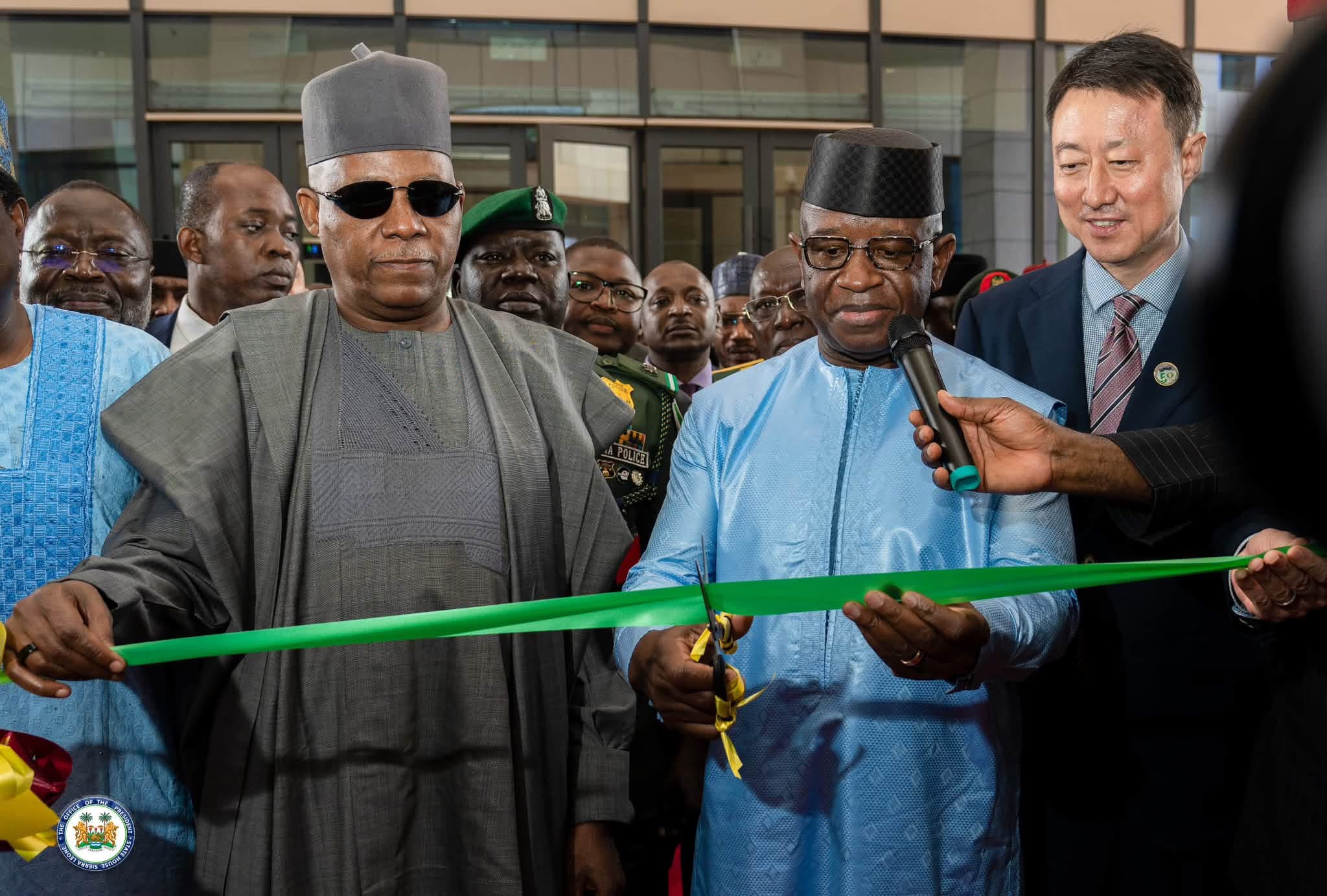 President Bio inaugurates the new ECOWAS Headquarters in Abuja, Nigeria. Photo Credit: Maada Bio on Facebook.